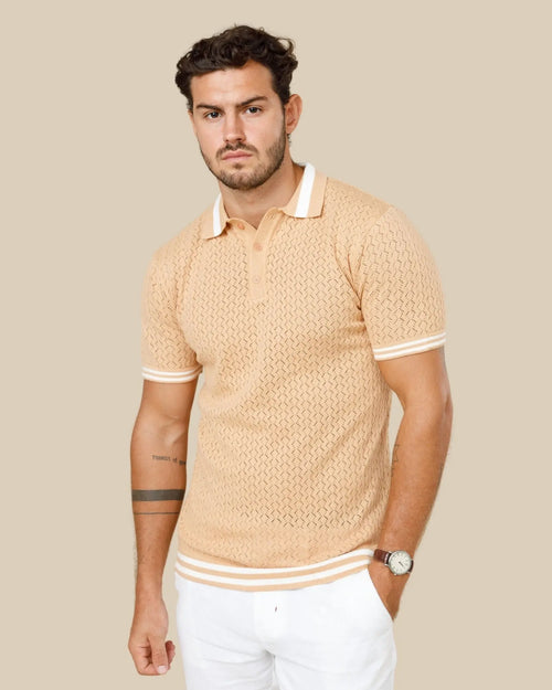 Reivera Contrast Collar Polo Legacy London