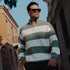 Soft Horizon Zipper Pullover in Sage Green, Legacy London