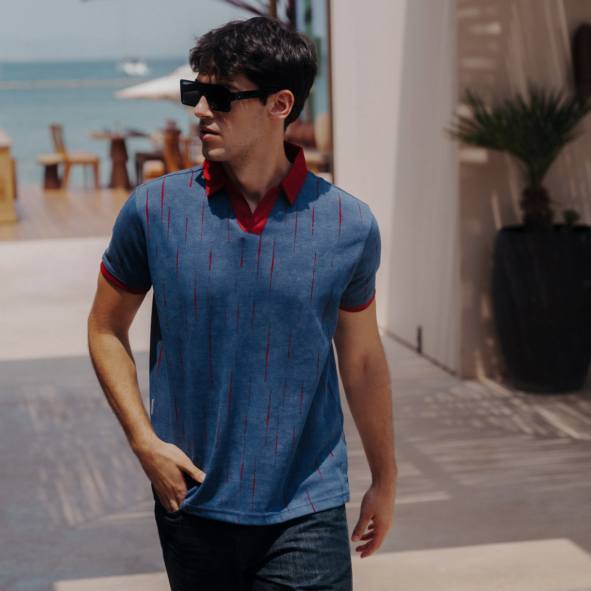 Contrast Johnny Collar Polo, Legacy London