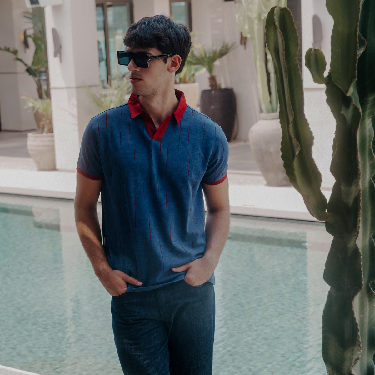 Contrast Johnny Collar Polo, Legacy London