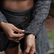 Hertford Herringbone Tweed Co-ord in Gray, Legacy London