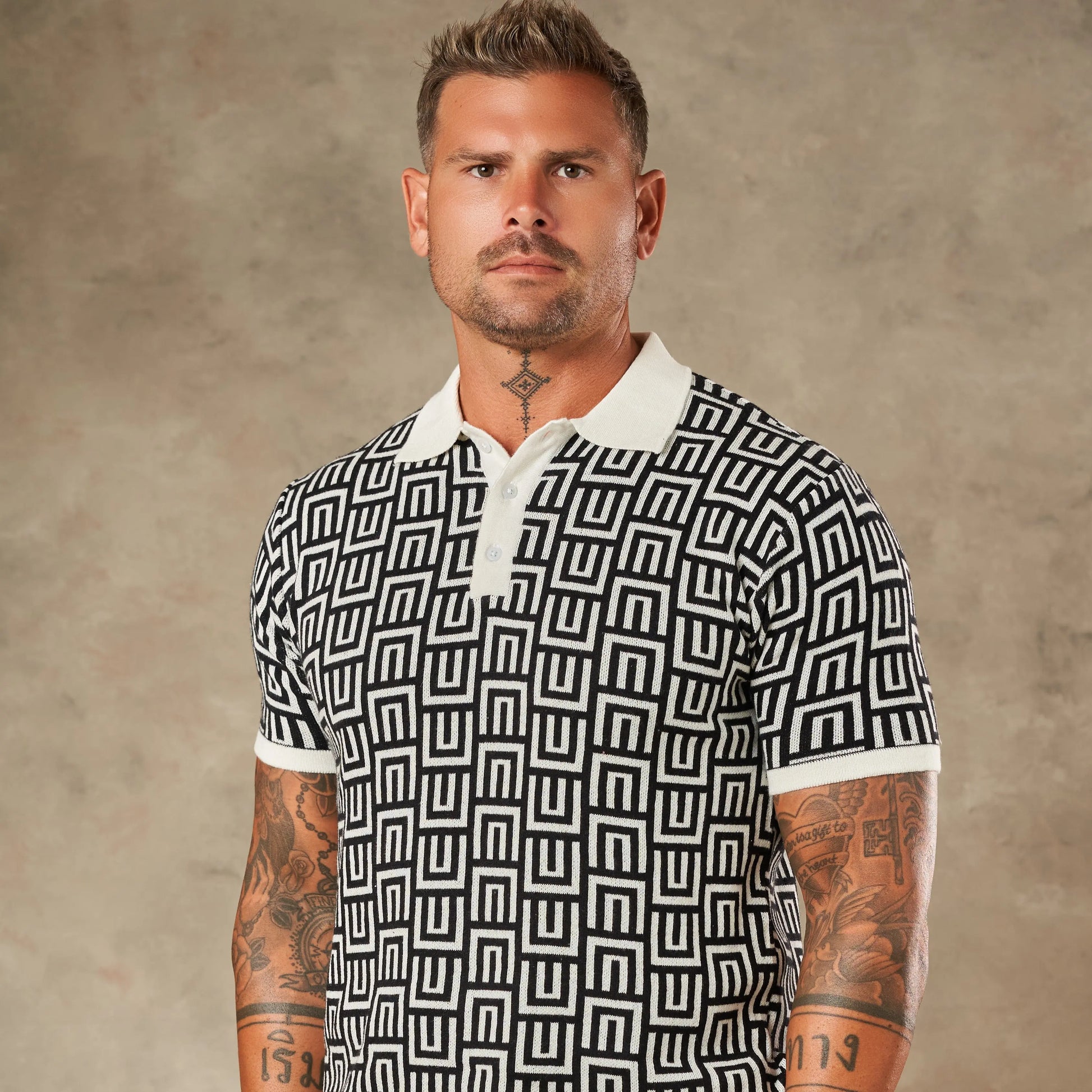 3D Optical Geometric Knit  - Legacy London