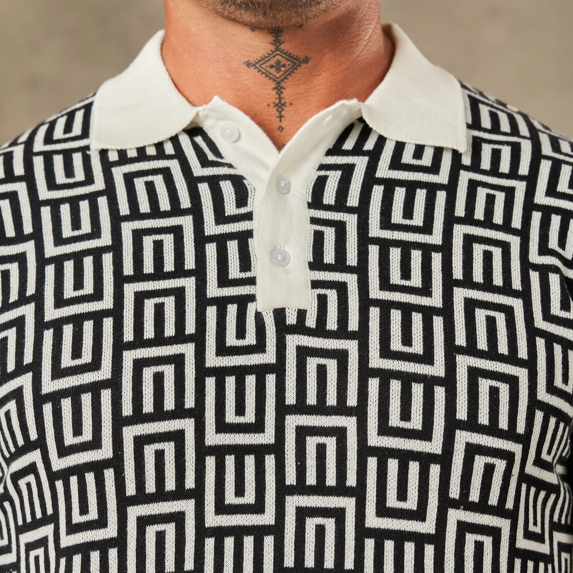 3D Optical Geometric Knit  - Legacy London