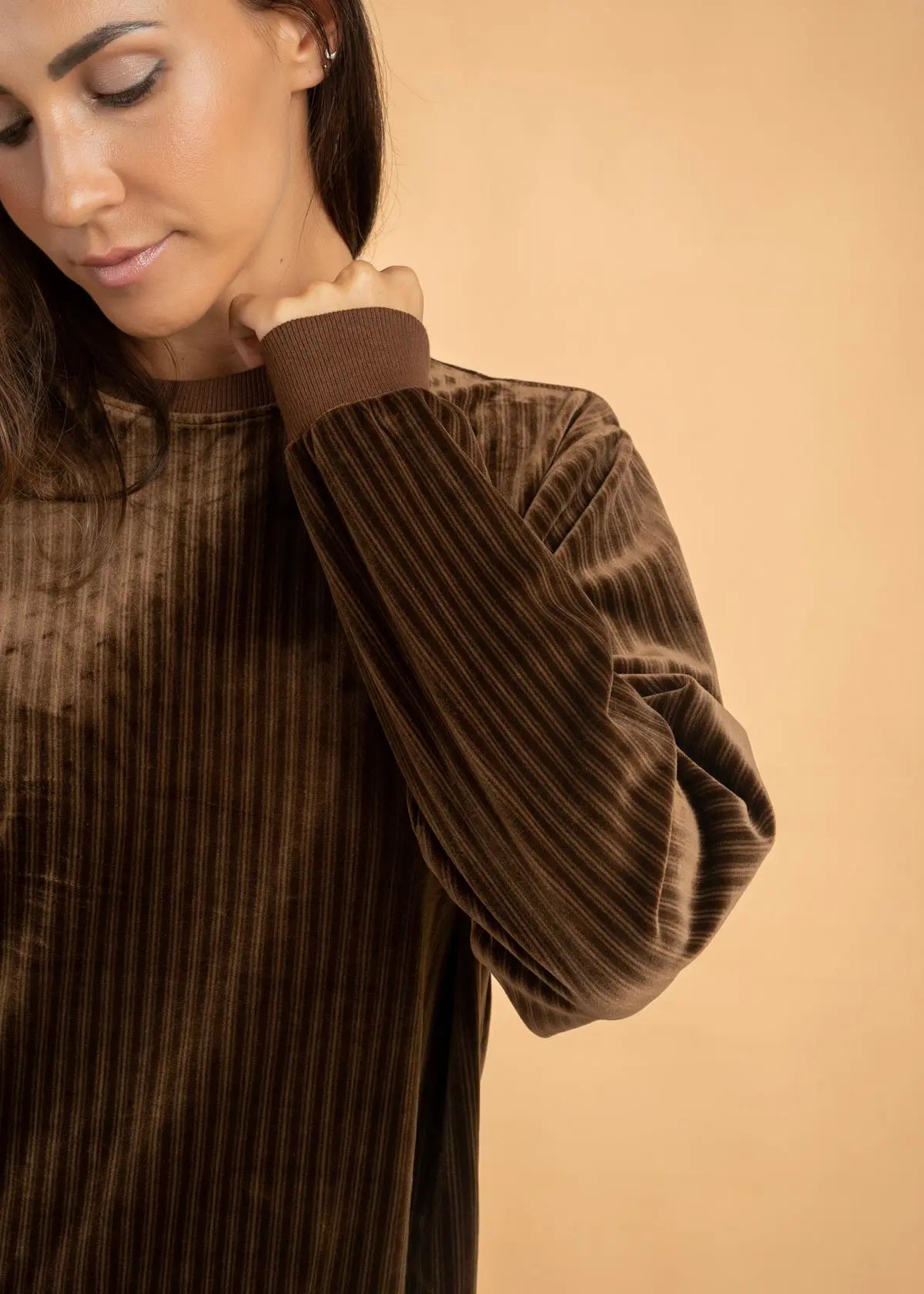 Brushed Velvet crew neck Jumper Legacy London
