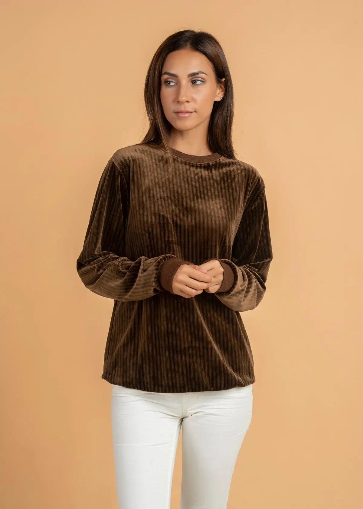 Brushed Velvet crew neck Jumper Legacy London