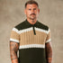 Capri Wave Textured Zipper Polo  - Legacy London