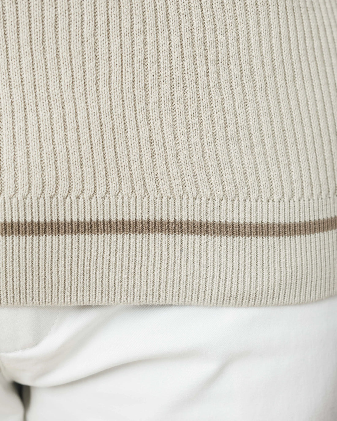 Contrast Knit Johnny Collar Polo  - Legacy London