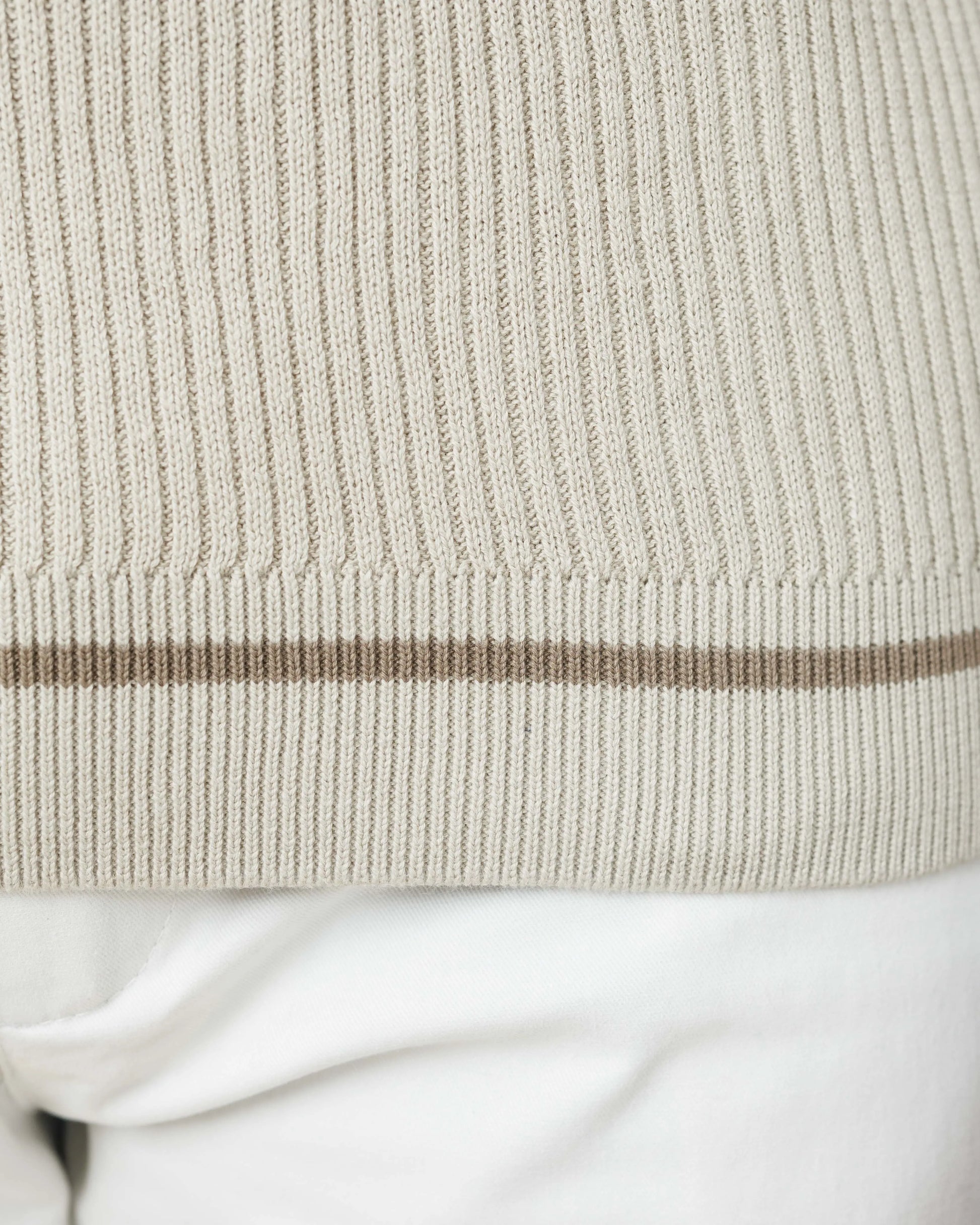 Contrast Knit Johnny Collar Polo  - Legacy London