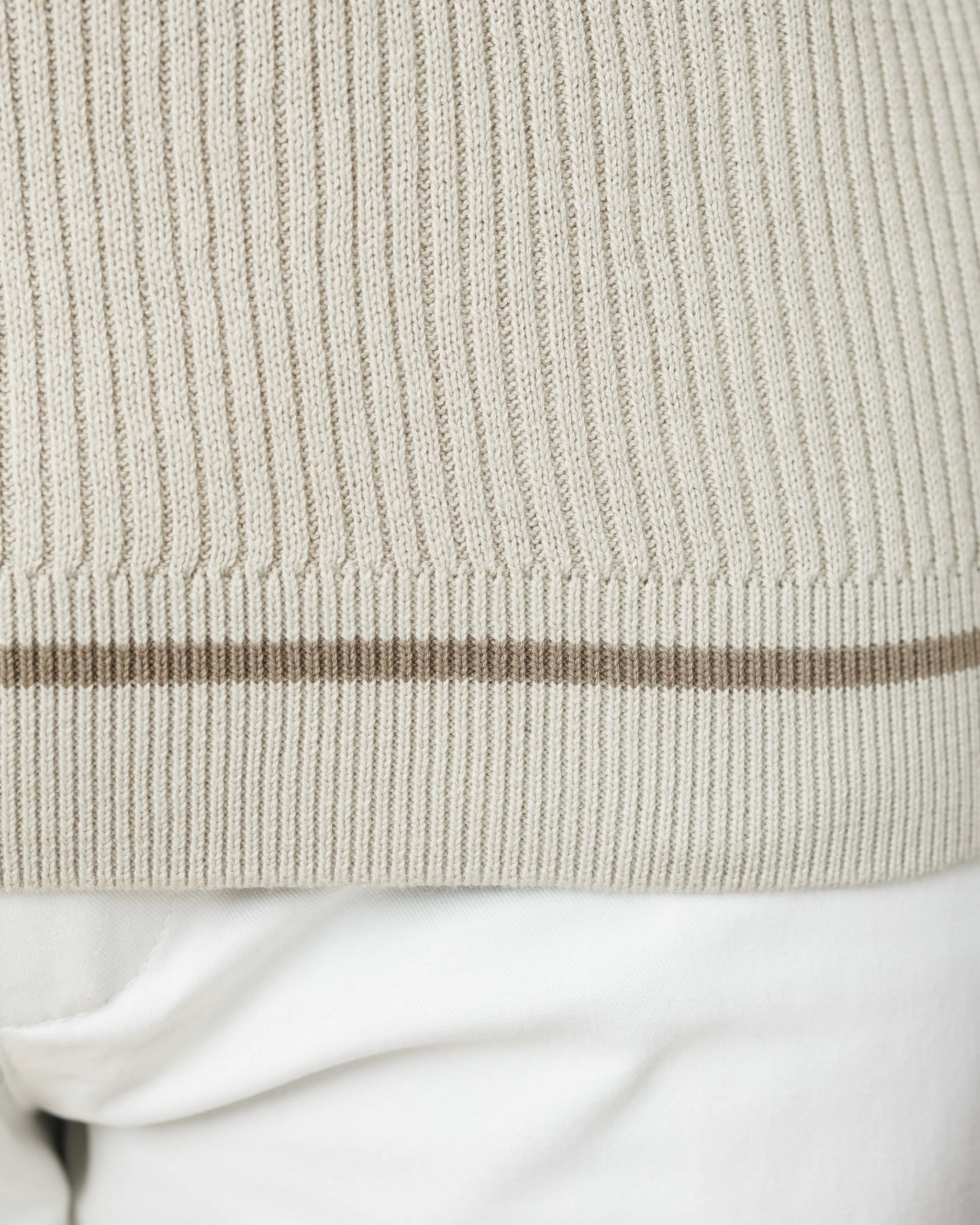 Contrast Knit Johnny Collar Polo  - Legacy London