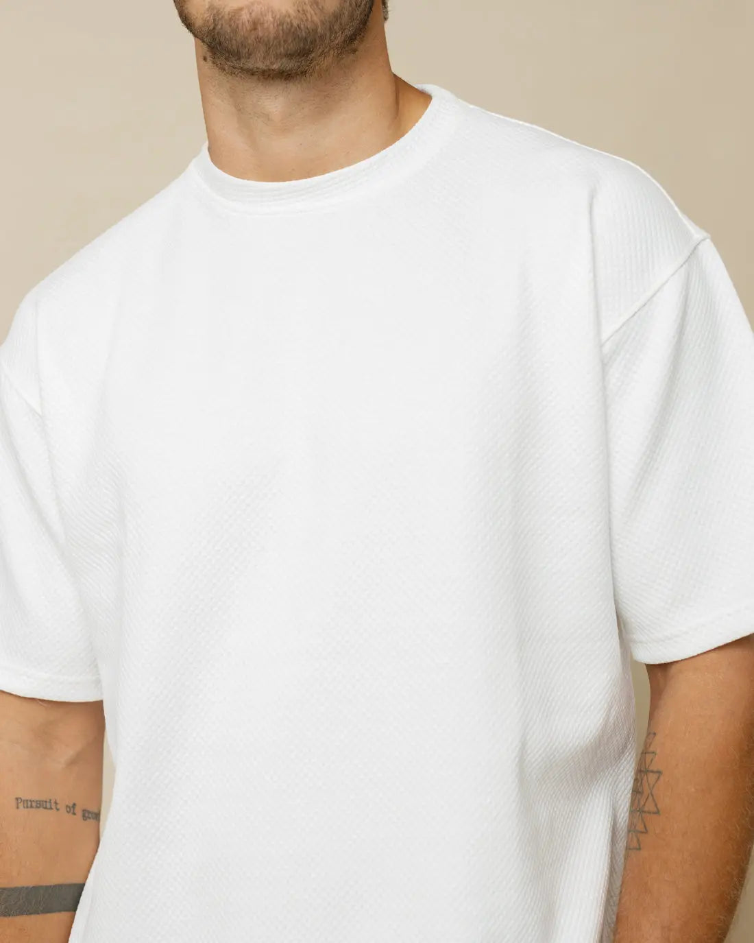 Cotton Blend Oversized Tee  - Legacy London