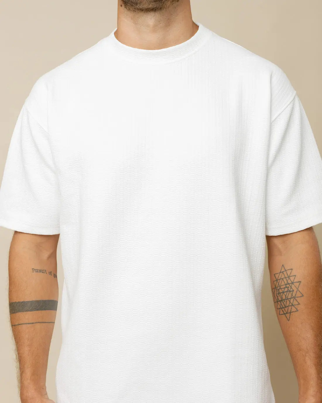 Cotton Blend Oversized Tee  - Legacy London