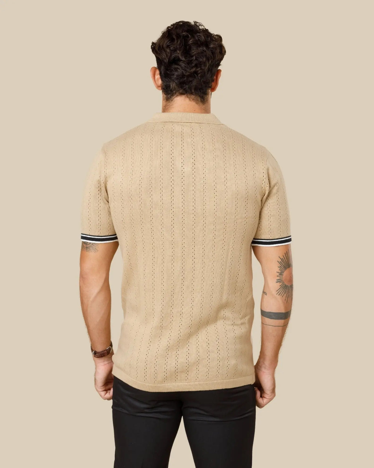 Cotton Knitted Polo Shirt Legacy London