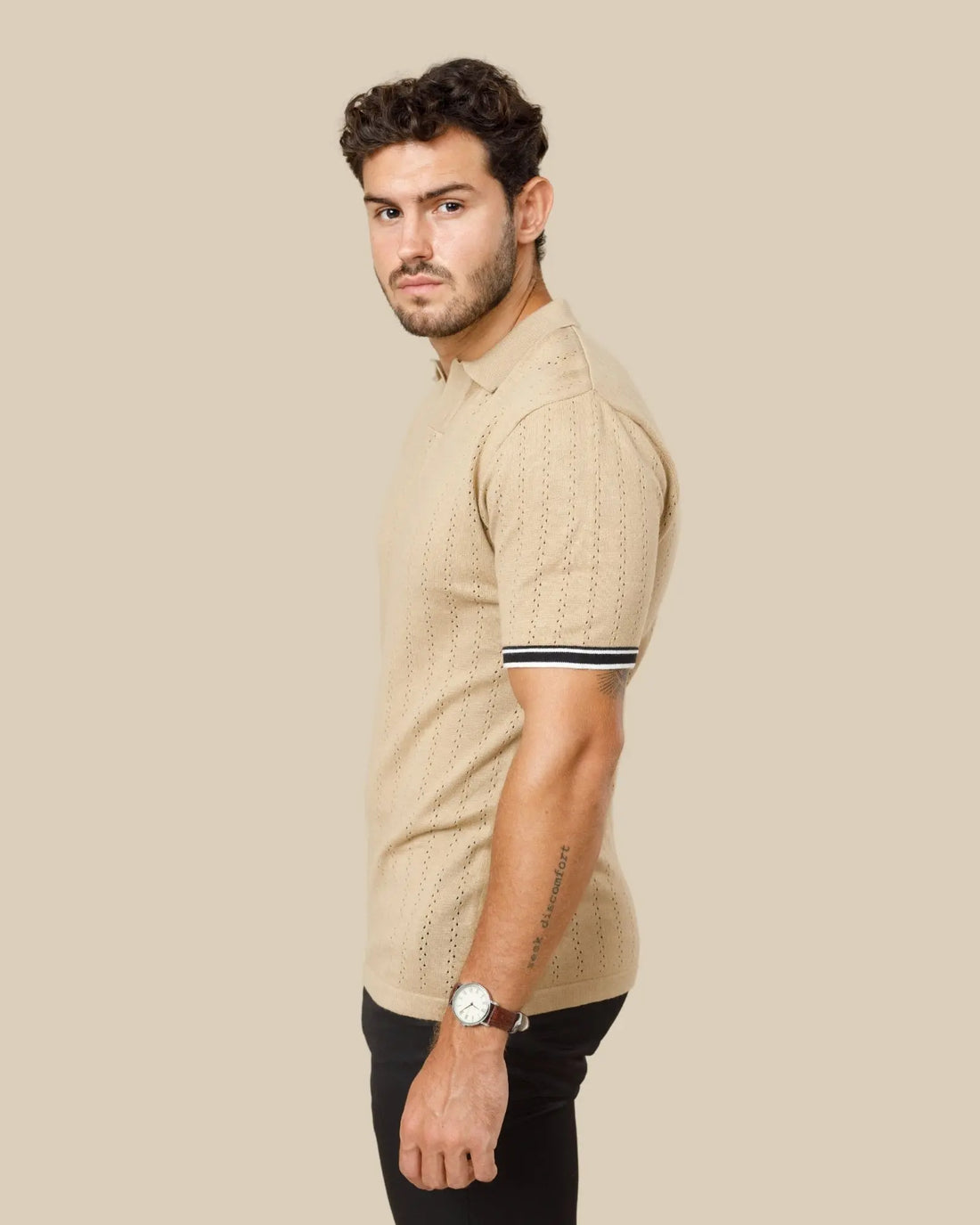 Cotton Knitted Polo Shirt Legacy London