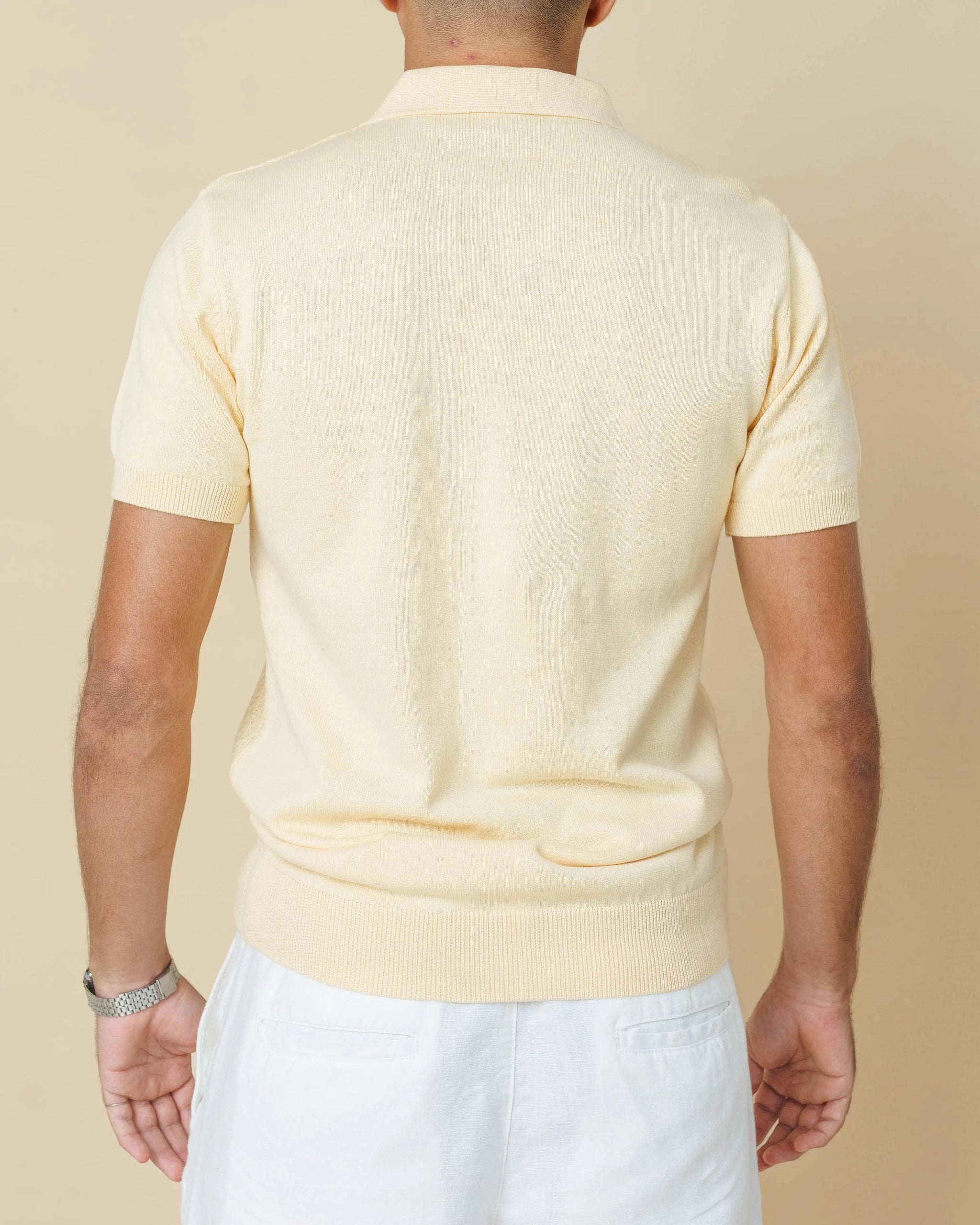 Diamond Weave Heritage Polo – Buttoned Edition  - Legacy London