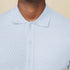 Diamond Weave Heritage Polo – Buttoned Edition Sky-Blue-XL - Legacy London