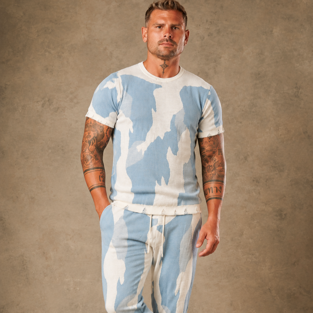Distressed Crewneck & Jogger Co-ord Set  - LCY London