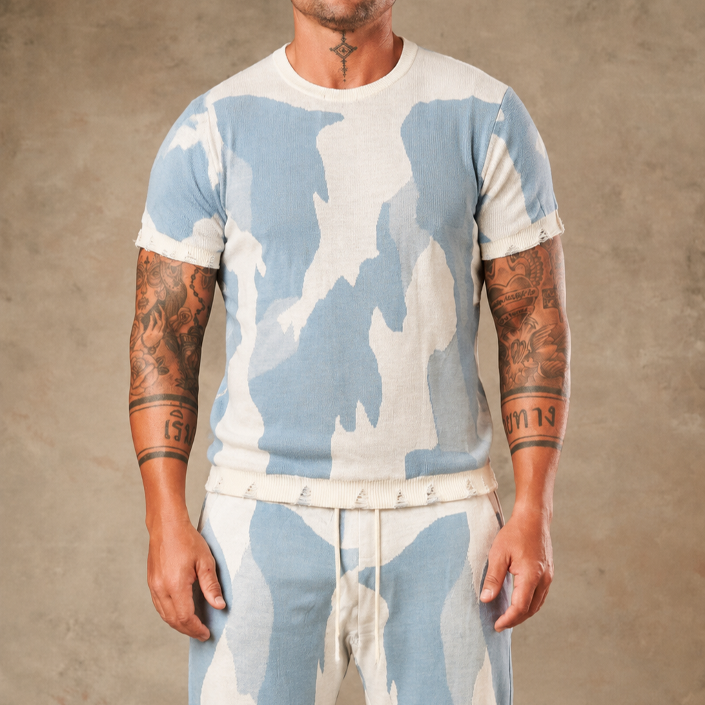 Distressed Crewneck & Jogger Co-ord Set  - LCY London