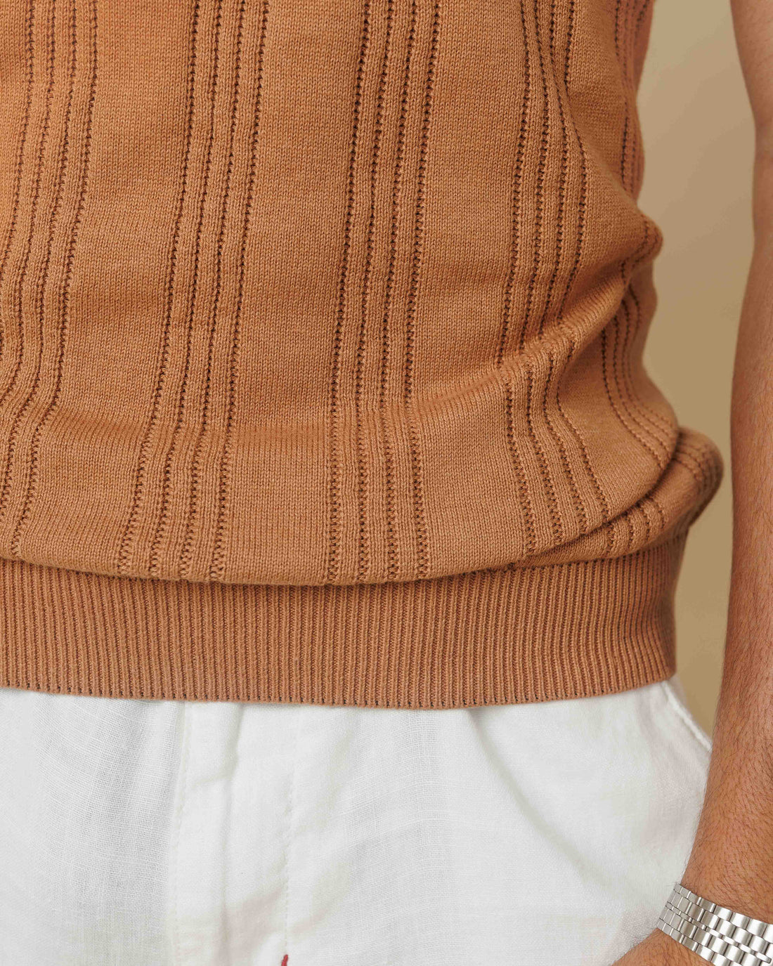 Drop Needle Flatknit Polo  - Legacy London