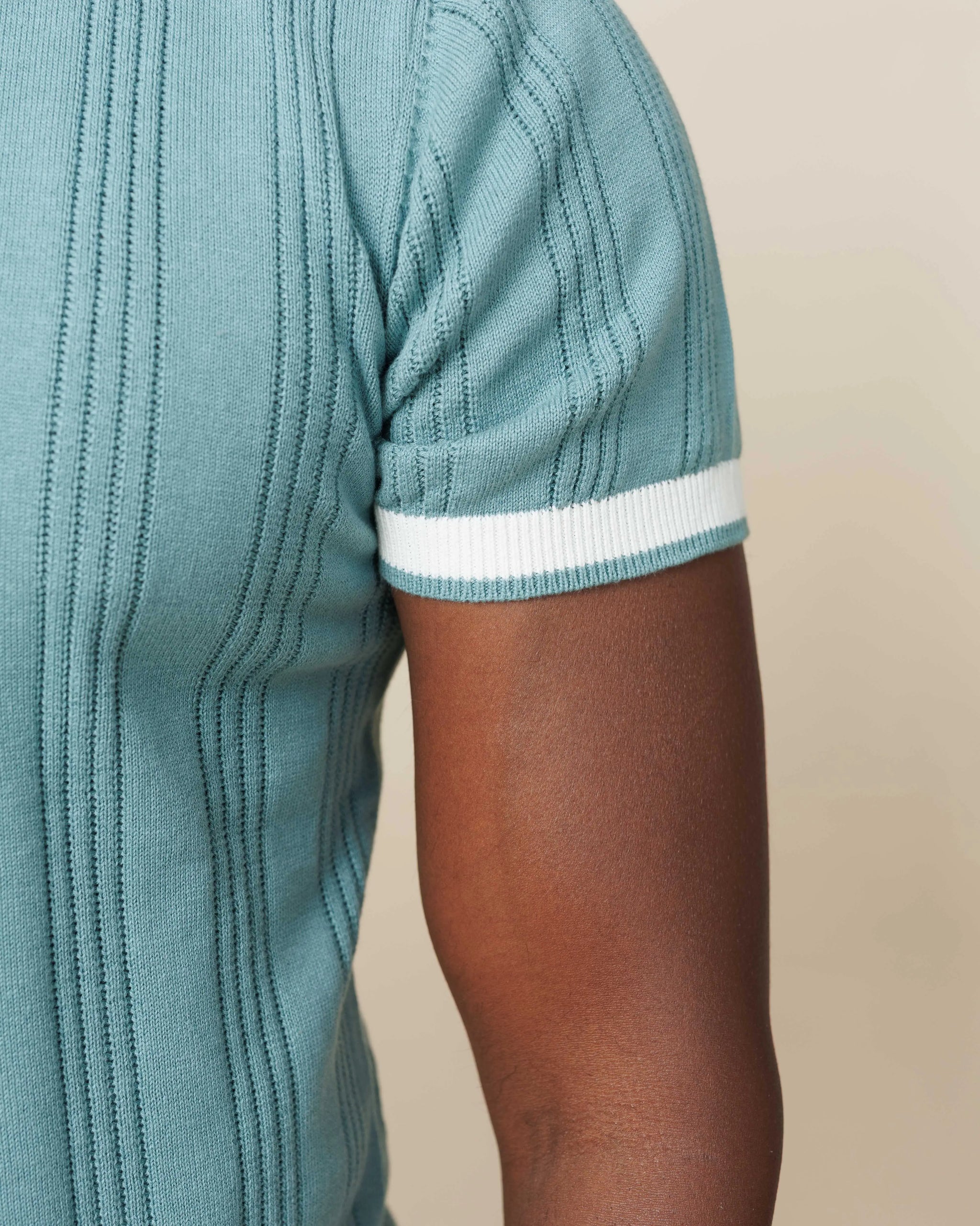 Drop Needle Flatknit Polo  - Legacy London