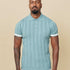 Drop Needle Flatknit Polo Sea-Green-XL - Legacy London