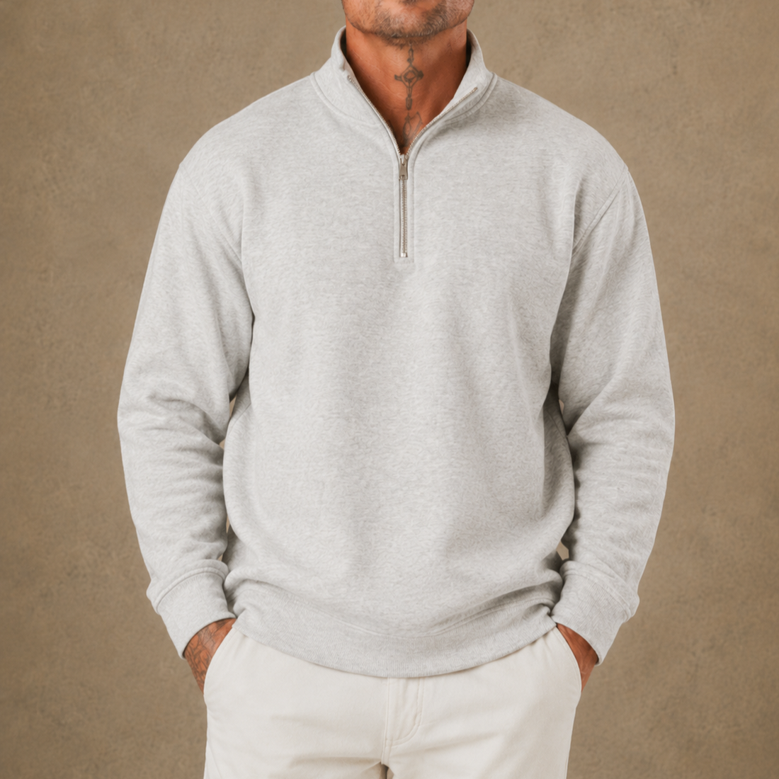 Essential Half Zip Sweatshirt  - LCY London