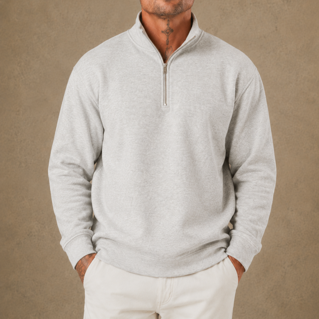 Essential Half Zip Sweatshirt  - LCY London