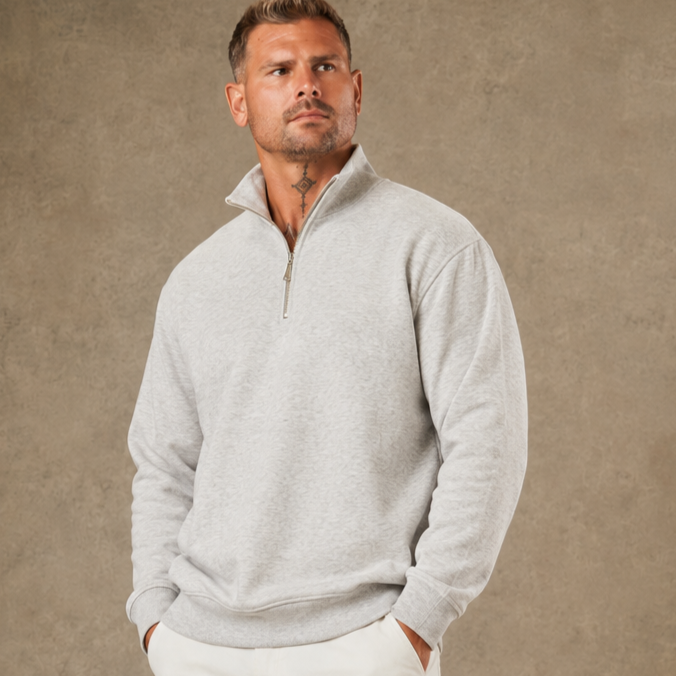 Essential Half Zip Sweatshirt  - LCY London