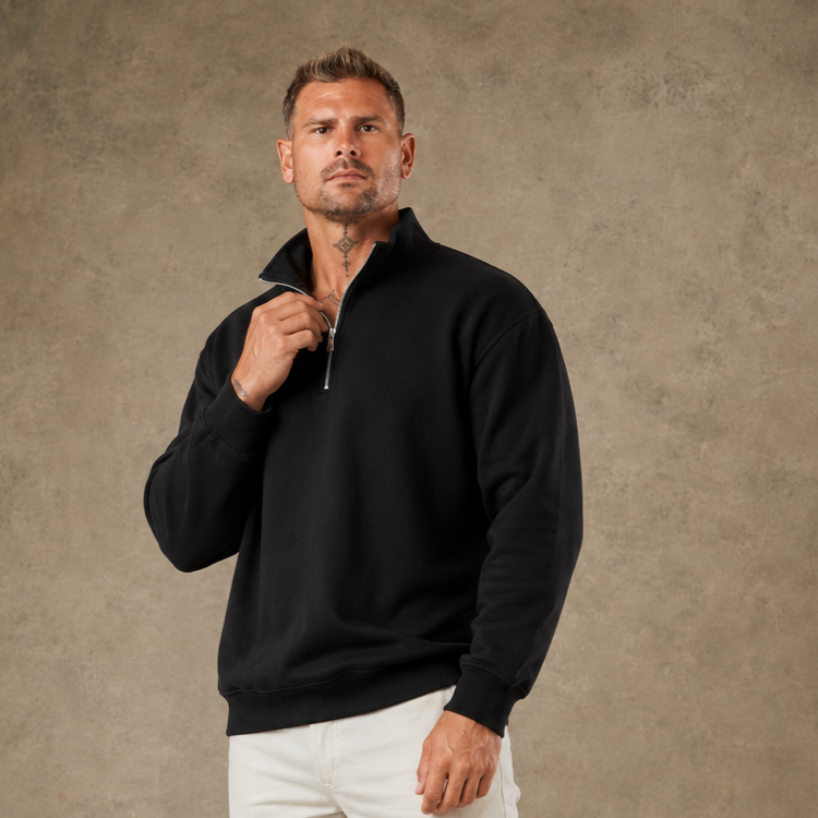 Essential Half Zip Sweatshirt  - LCY London