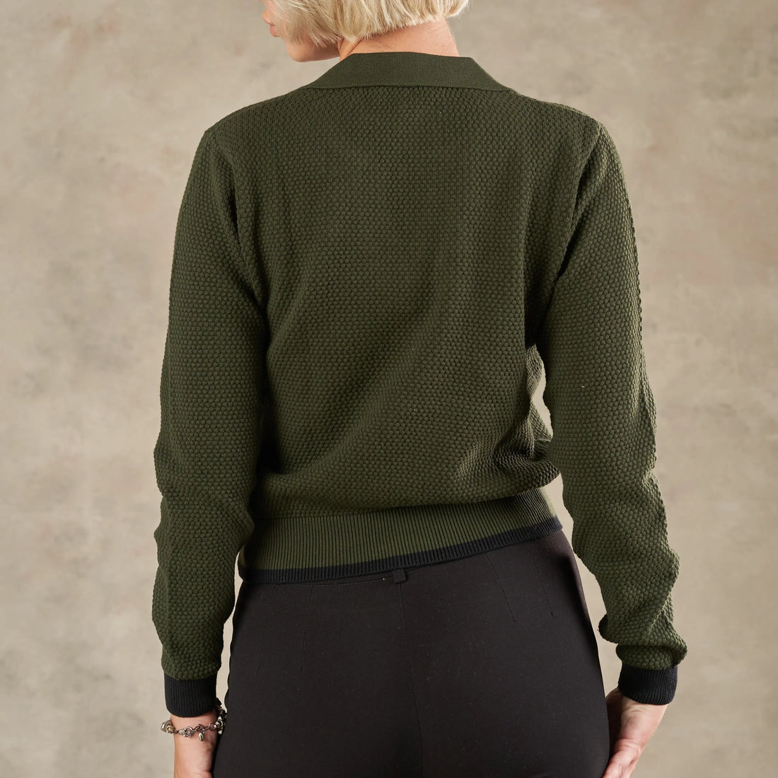 Florence Johnny Collar Knit Top  - Legacy London