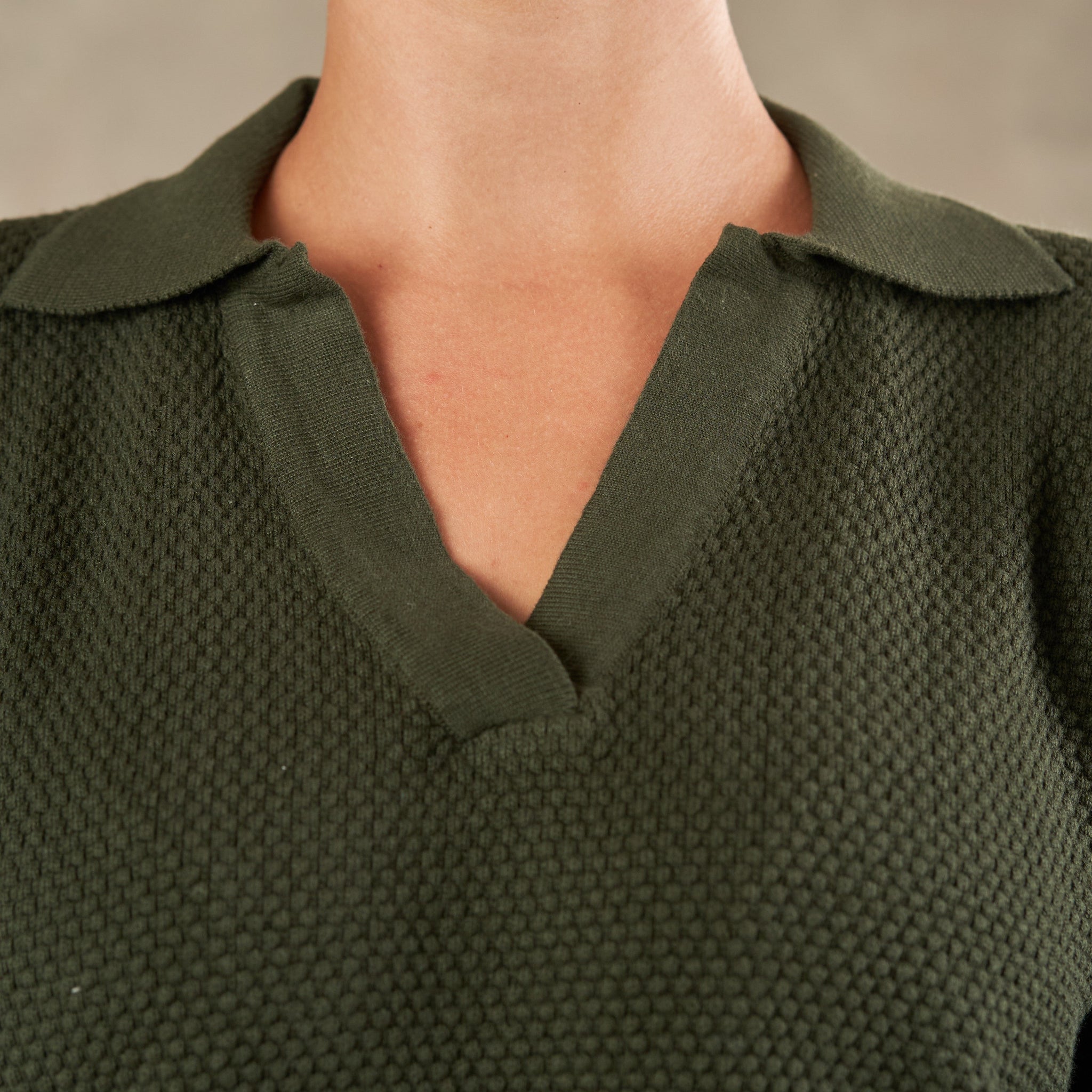 Florence Johnny Collar Knit Top  - Legacy London