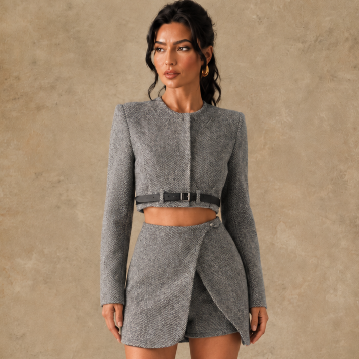 Hertford Herringbone Tweed Co-ord  - LCY London