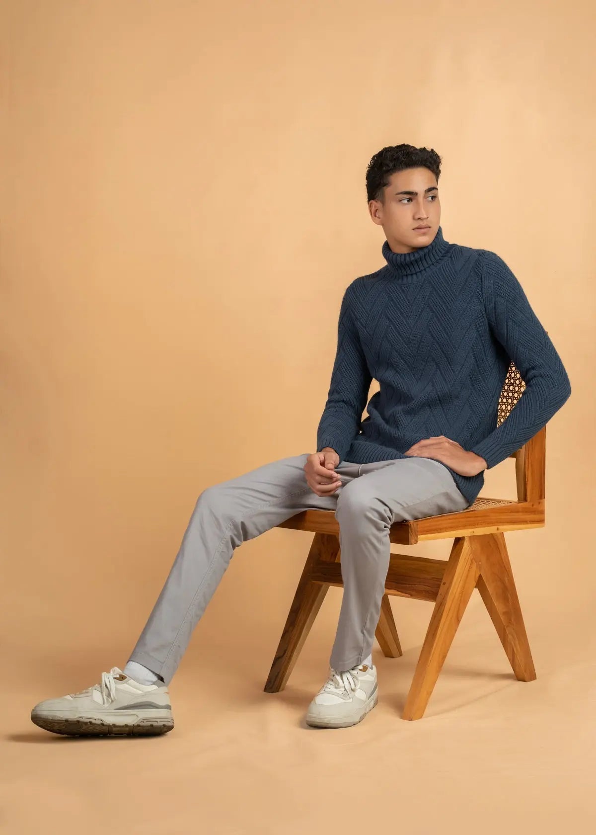 High Neck Knitted Sweater Legacy London