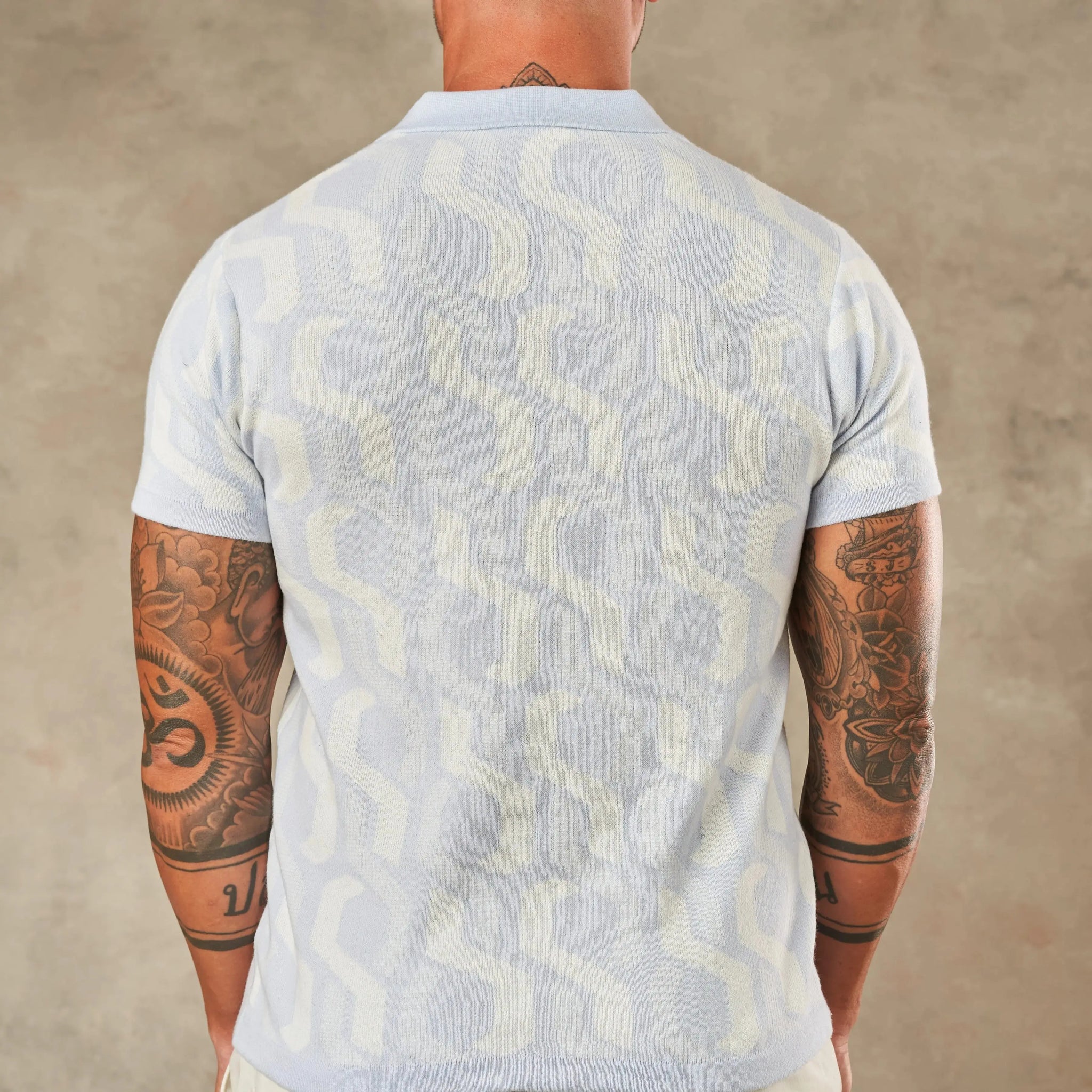 Interlocking Tile Pattern Polo  - Legacy London
