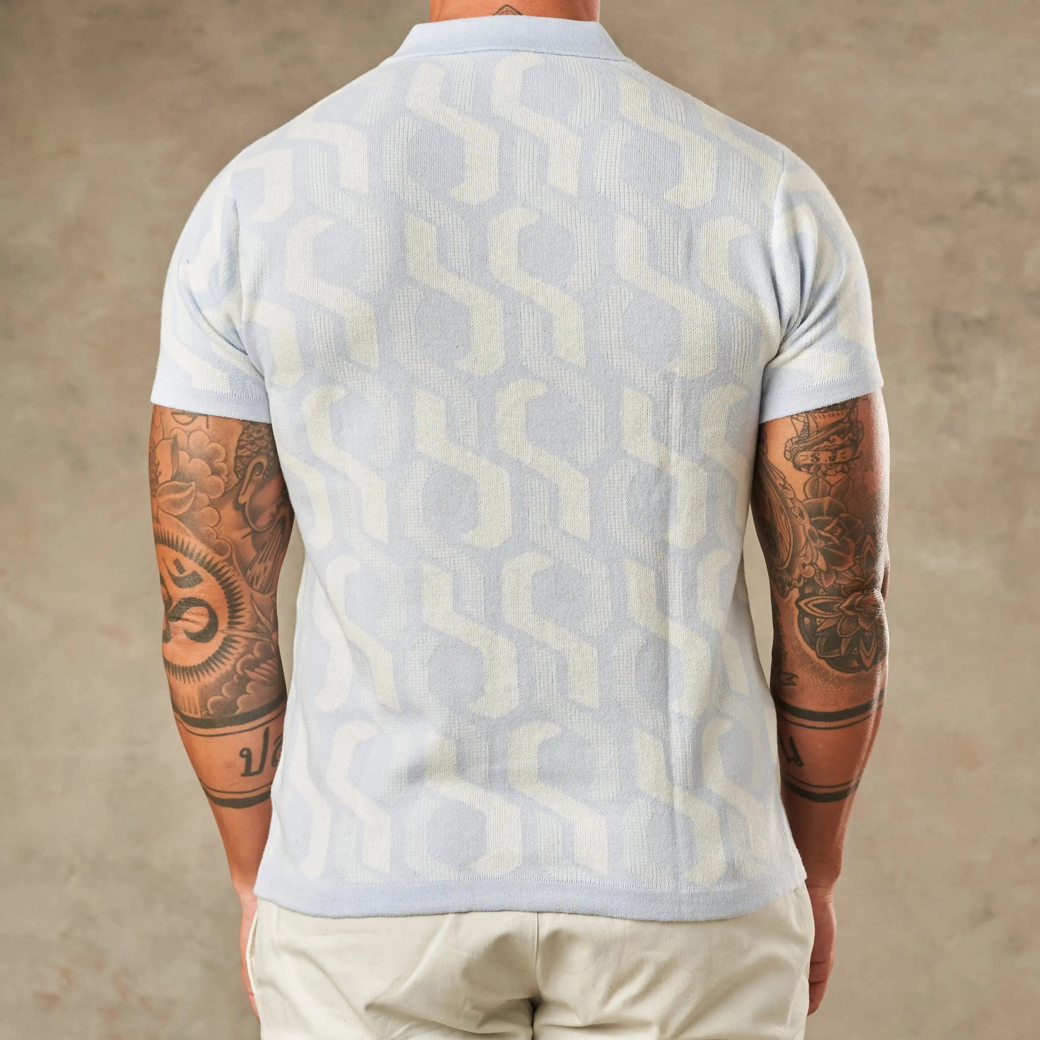 Interlocking Tile Pattern Polo  - Legacy London