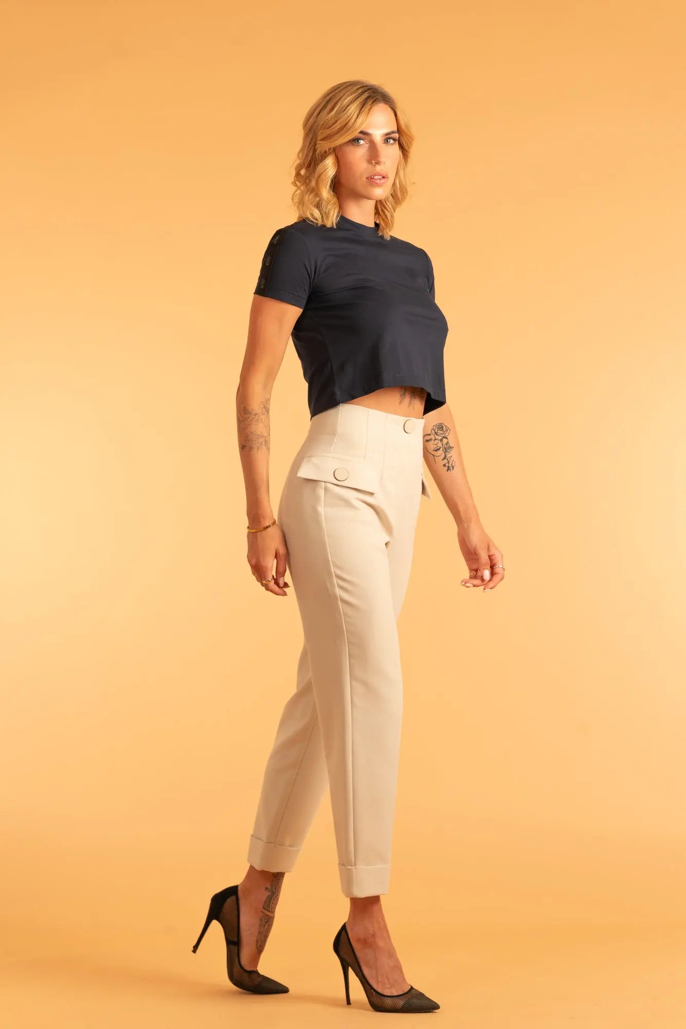 Shoulder Legacy London Tape Crop Top | LN 147 Legacy London