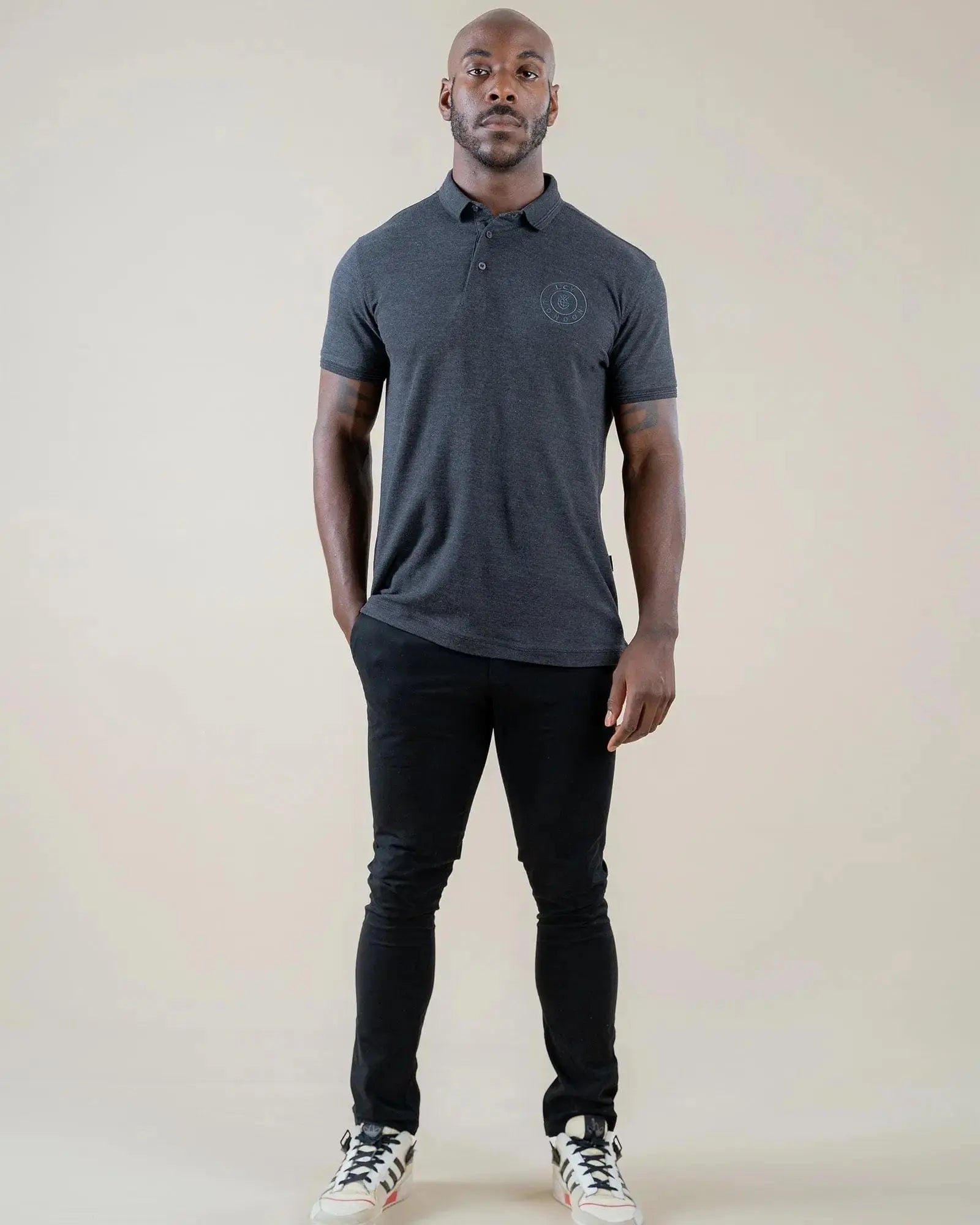 Legacy London | Embroidered Pocket Circle Logo Polo Shirt Legacy London