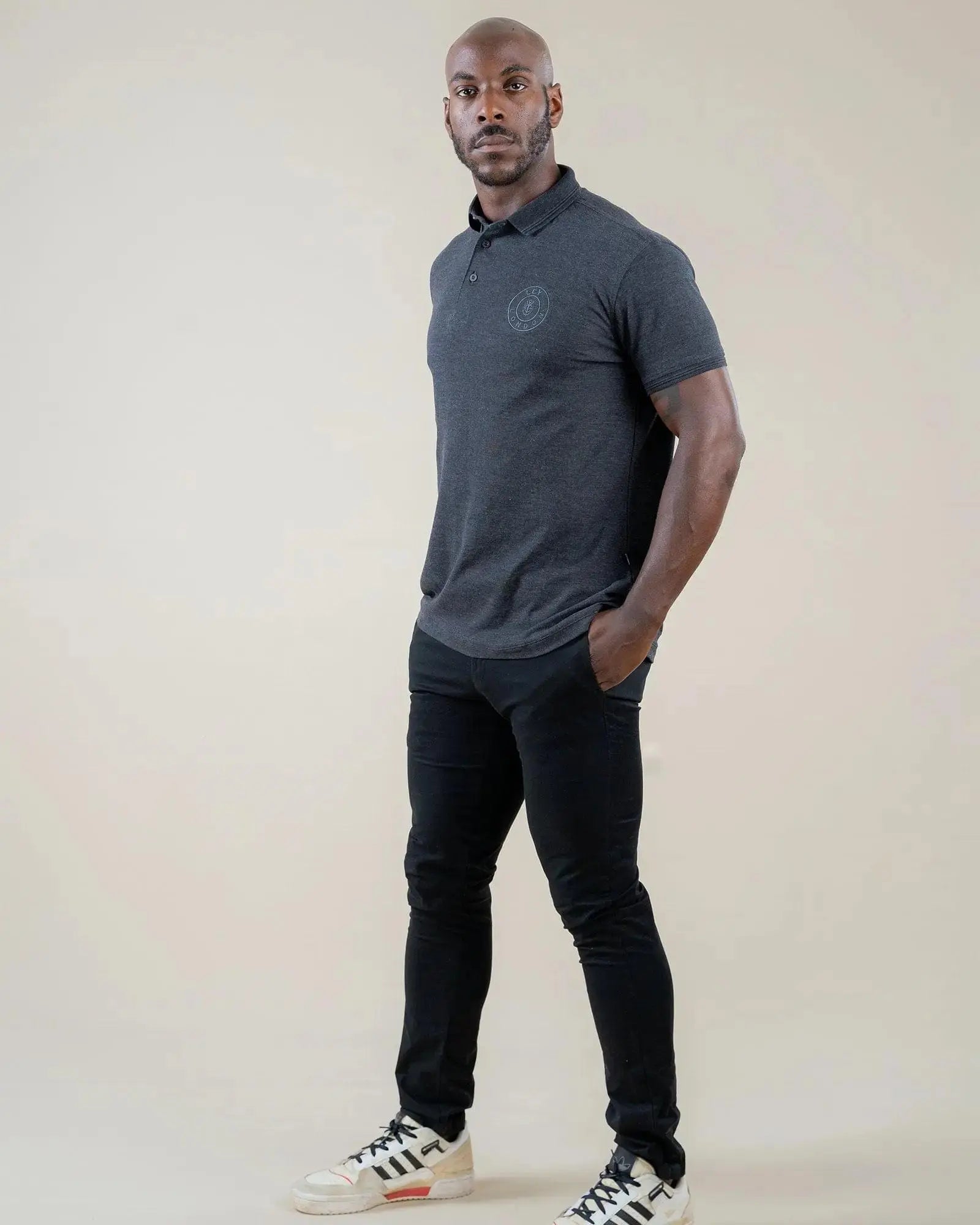 Legacy London | Embroidered Pocket Circle Logo Polo Shirt Legacy London
