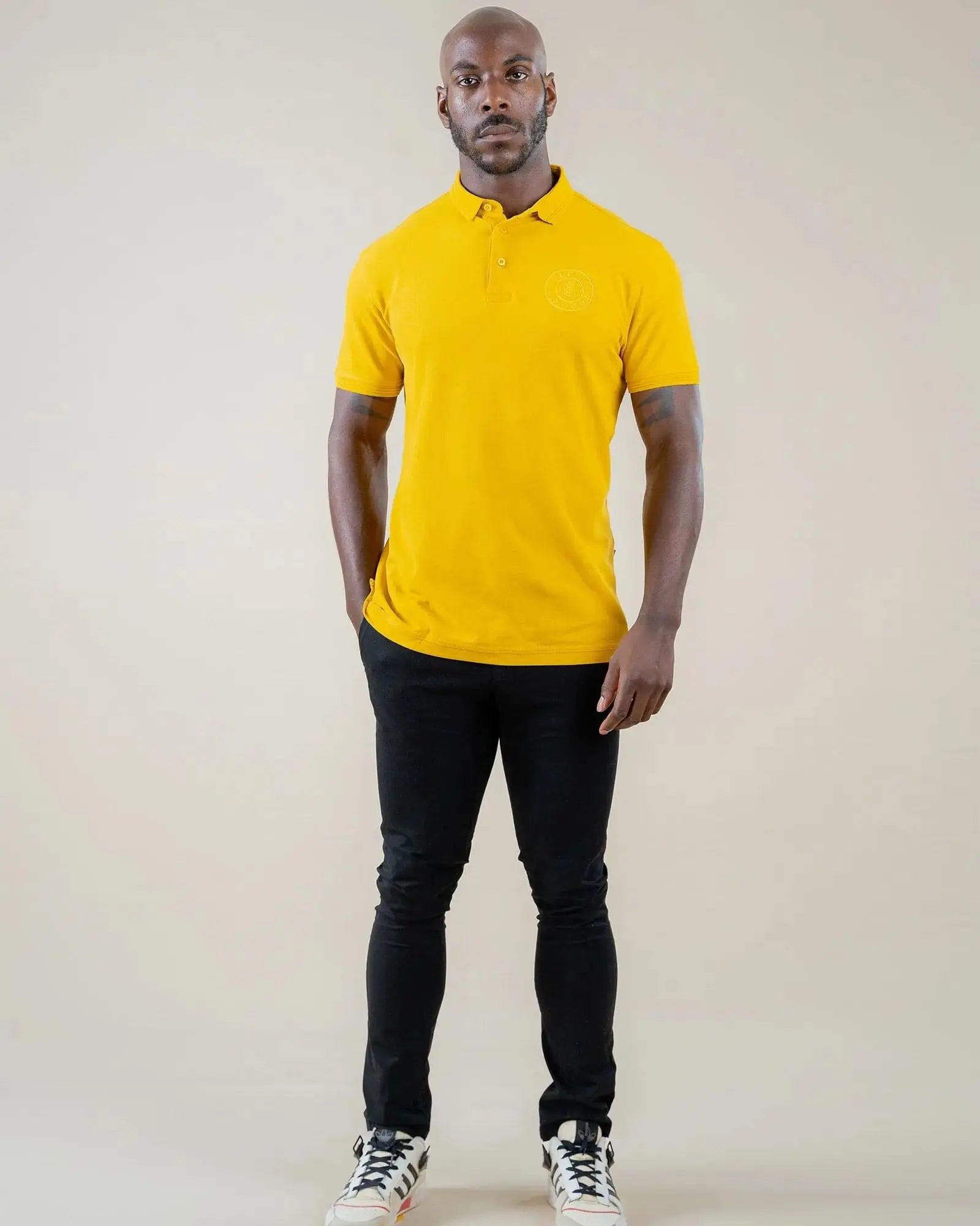 Legacy London | Embroidered Pocket Circle Logo Polo Shirt Legacy London