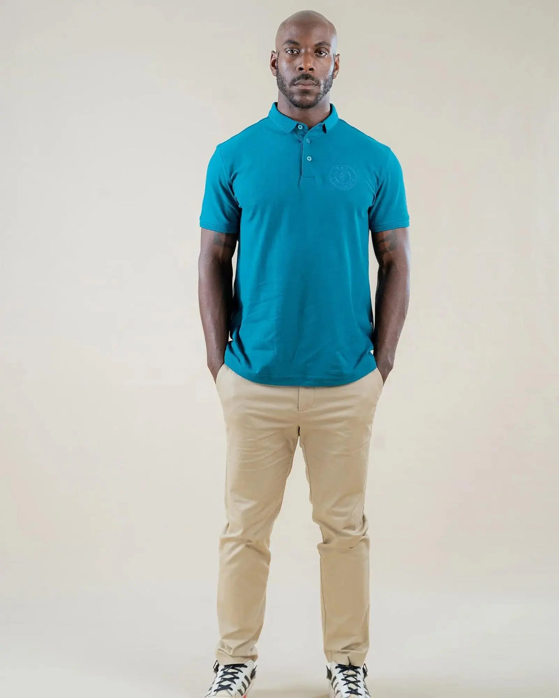Legacy London | Embroidered Pocket Circle Logo Polo Shirt Legacy London