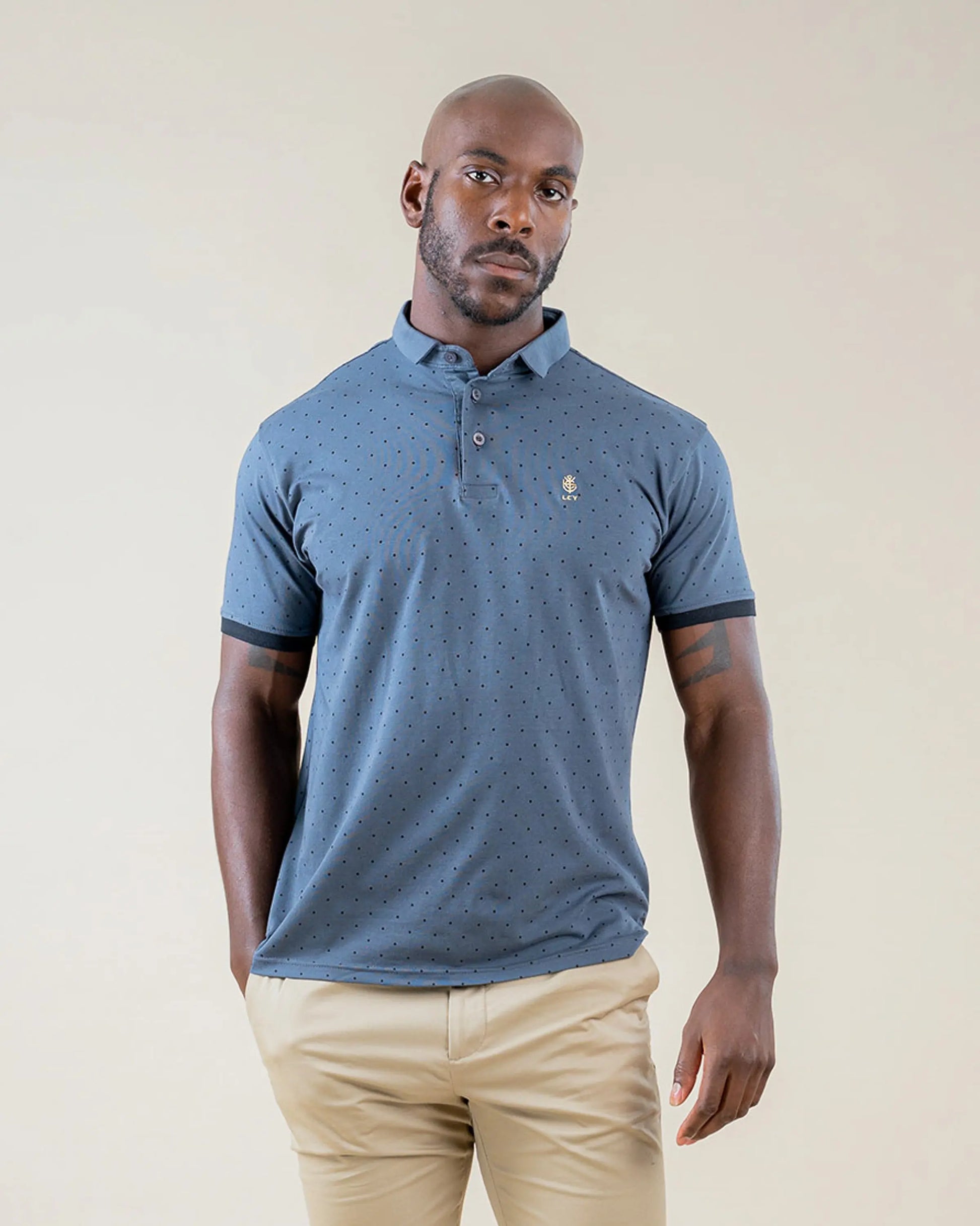 Legacy London | Signature Mens Polka Dot Polo Shirt Legacy London