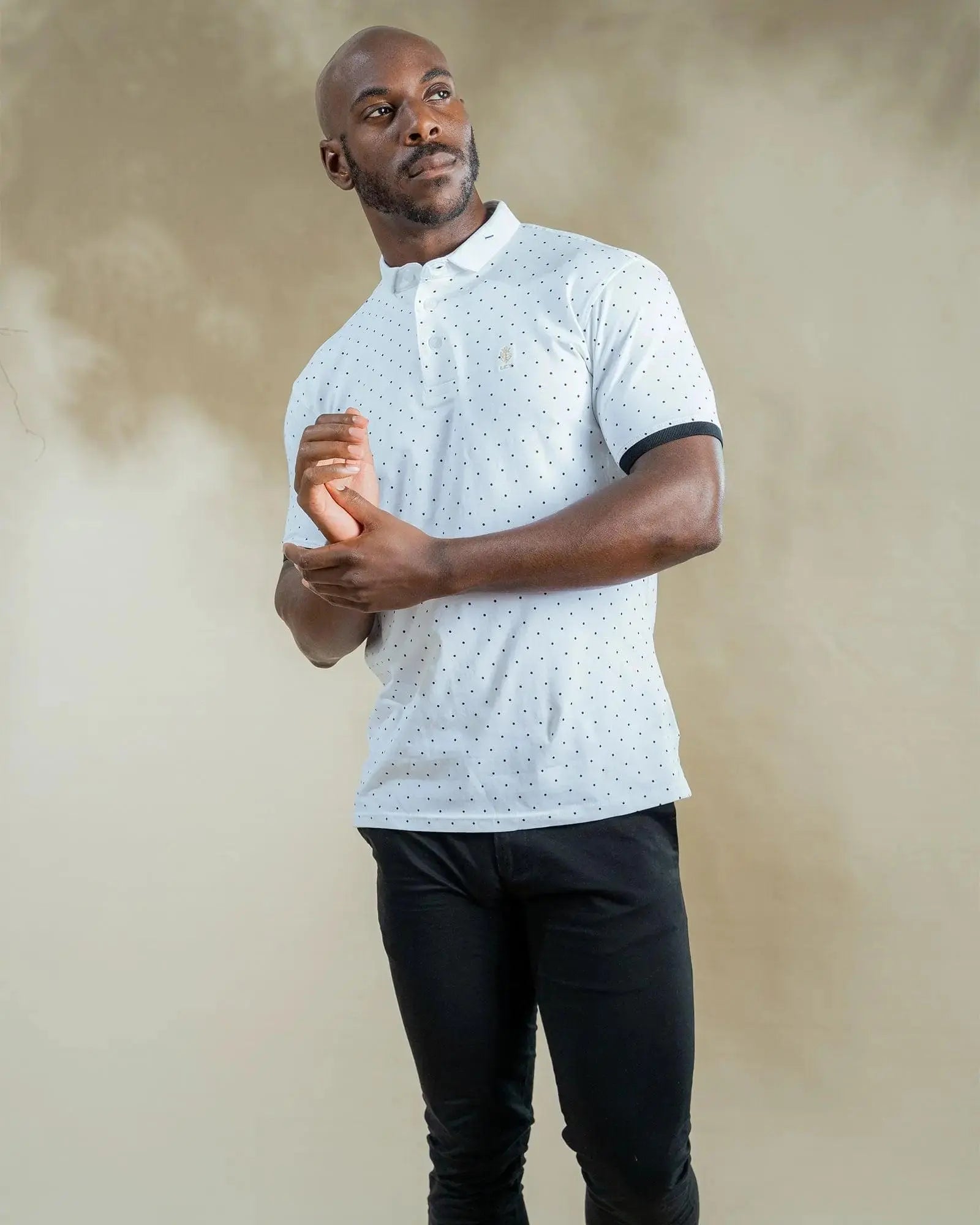 Legacy London | Signature Mens Polka Dot Polo Shirt Legacy London