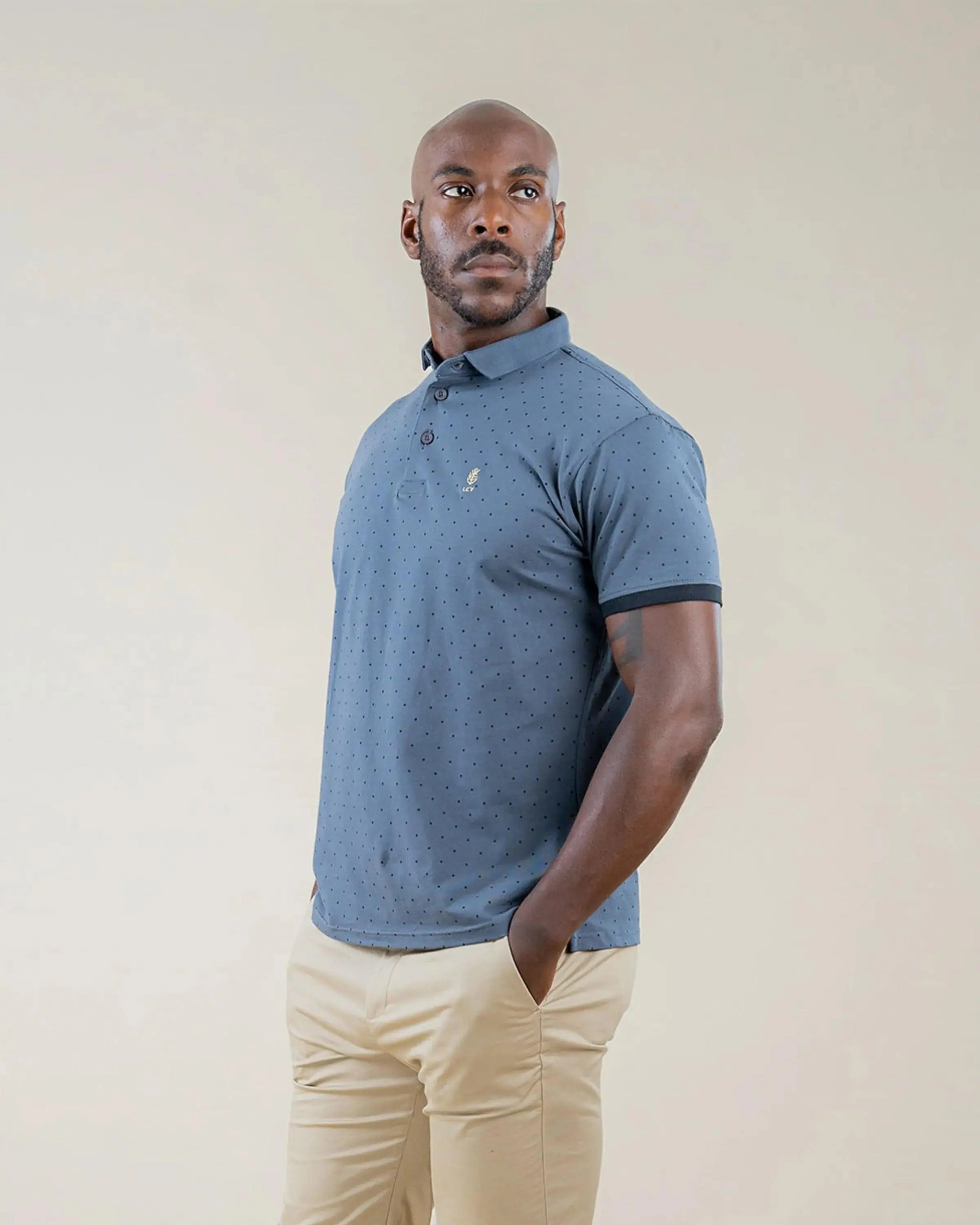 Legacy London | Signature Mens Polka Dot Polo Shirt Legacy London