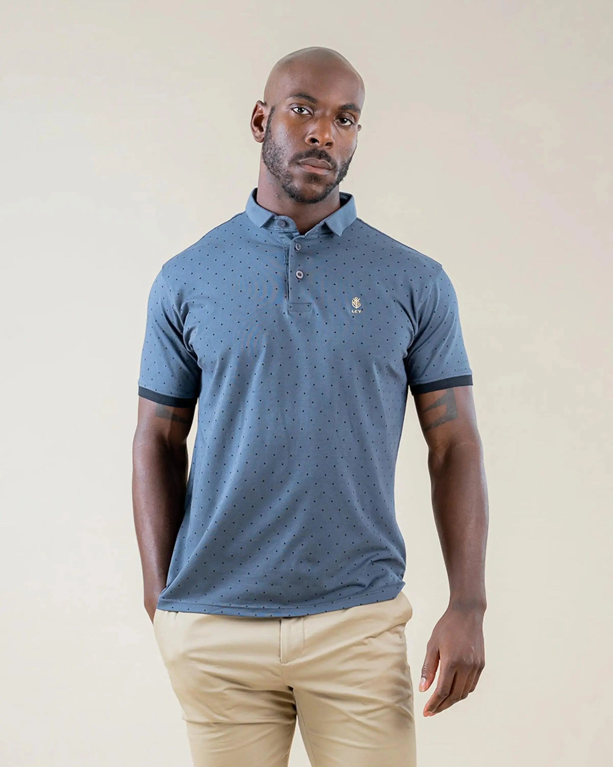Legacy London | Signature Mens Polka Dot Polo Shirt Legacy London