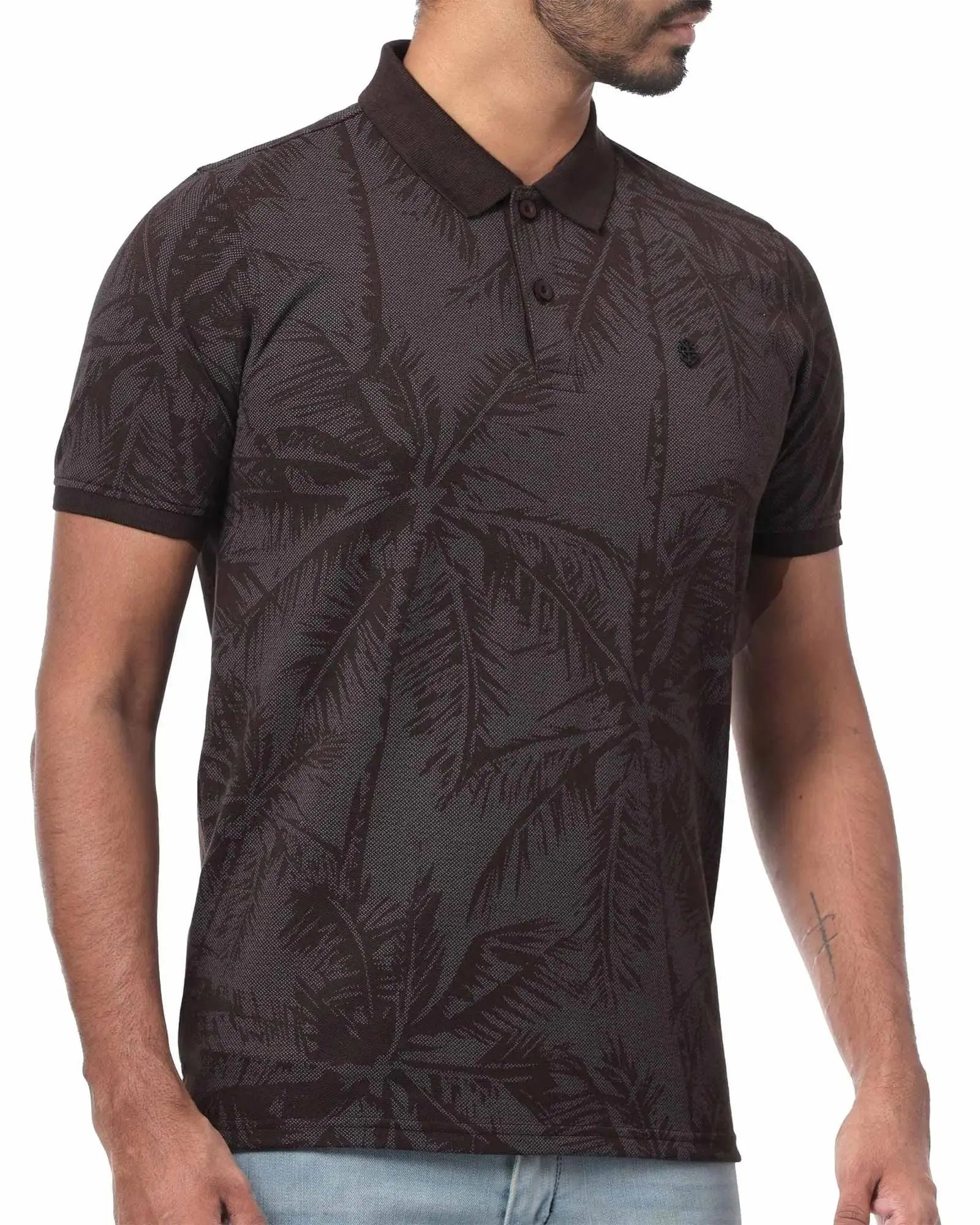 Legacy London | Art of Summer - Printed Pique Men's Short Sleeved Polo Shirt Legacy London