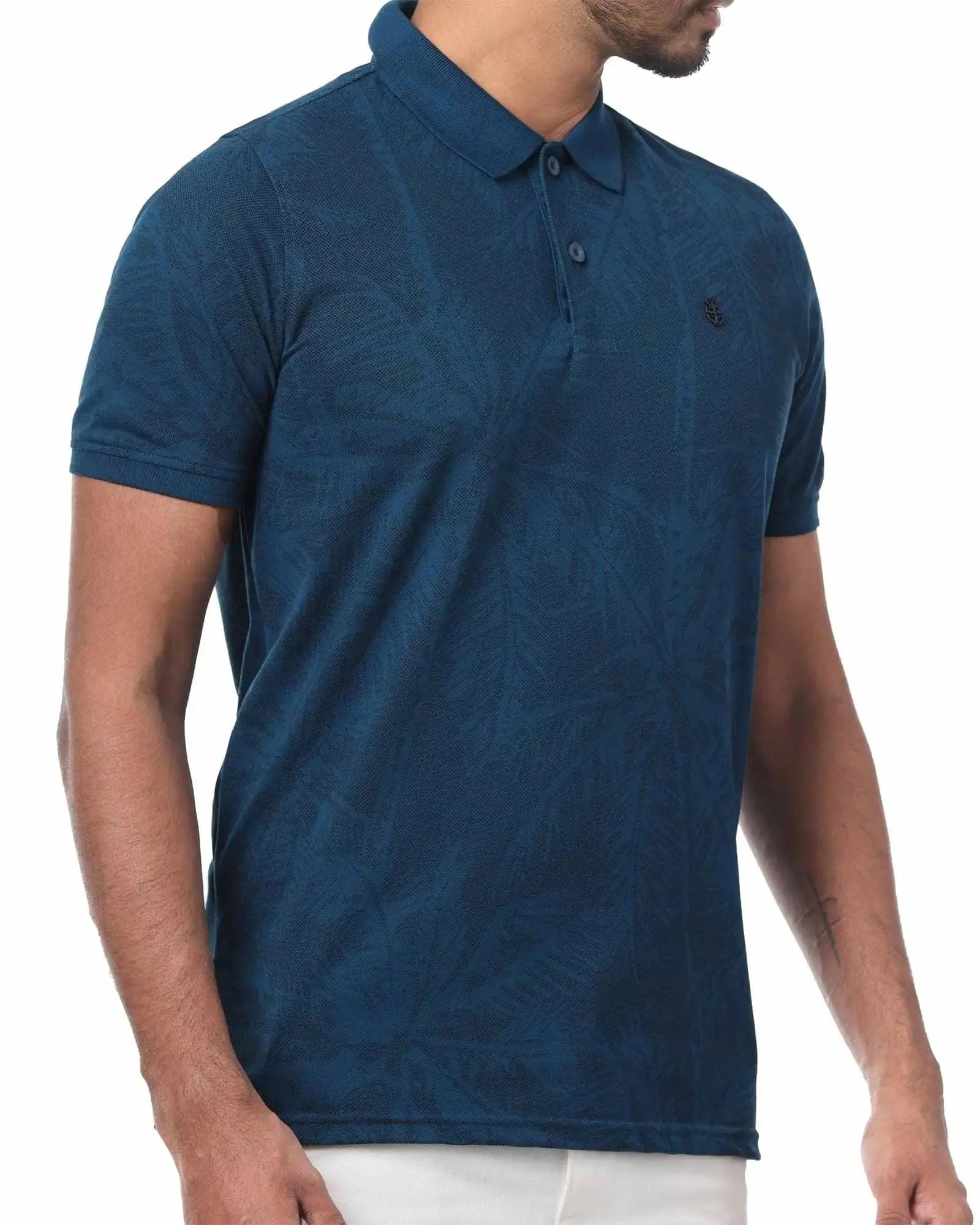 Legacy London | Art of Summer - Printed Pique Men's Short Sleeved Polo Shirt Legacy London