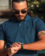 Legacy London | Art of Summer - Printed Pique Men's Short Sleeved Polo Shirt Legacy London