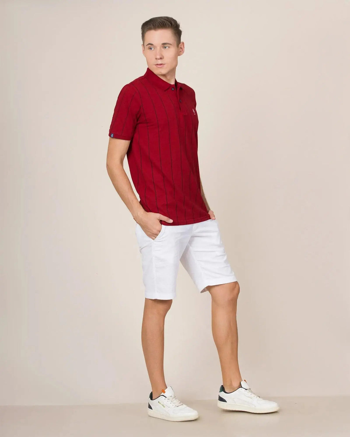 Legacy London | Line Classics - Vertical Striped Men's Sports Polo Shirt Legacy London