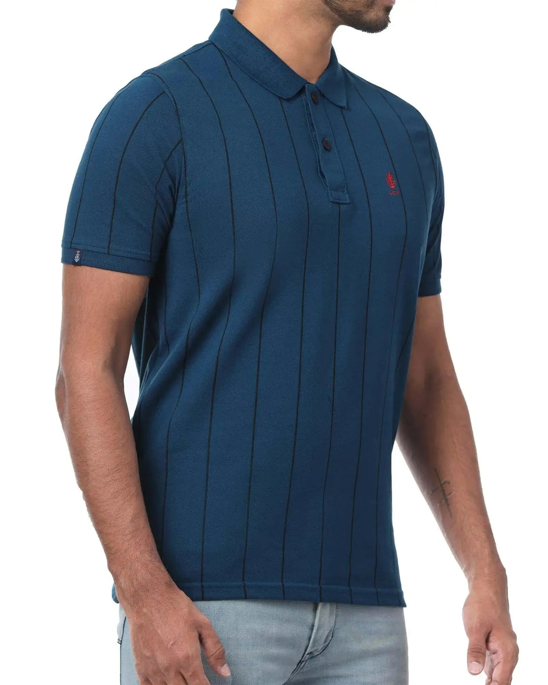 Legacy London | Line Classics - Vertical Striped Men's Sports Polo Shirt Legacy London
