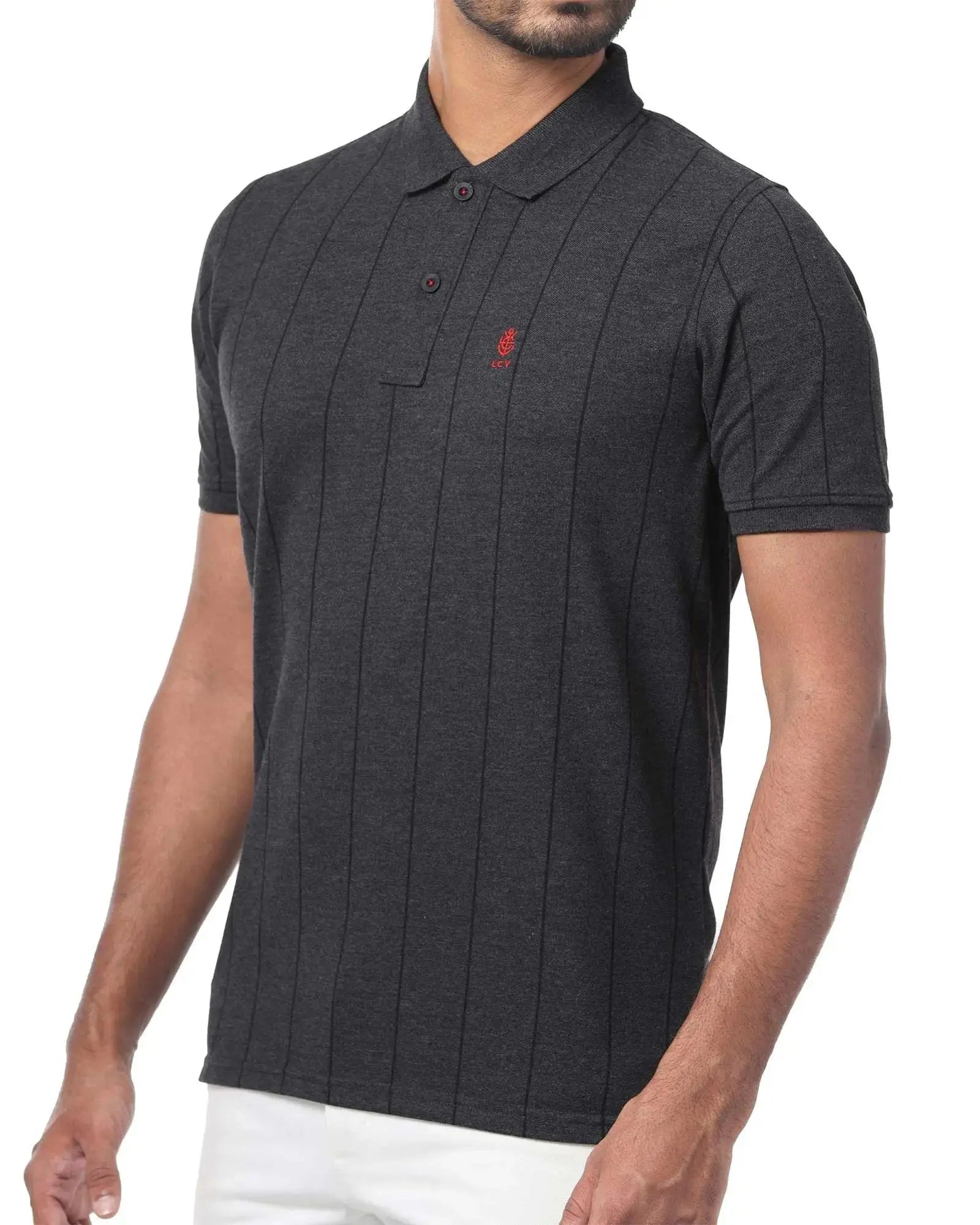 Legacy London | Line Classics - Vertical Striped Men's Sports Polo Shirt Legacy London
