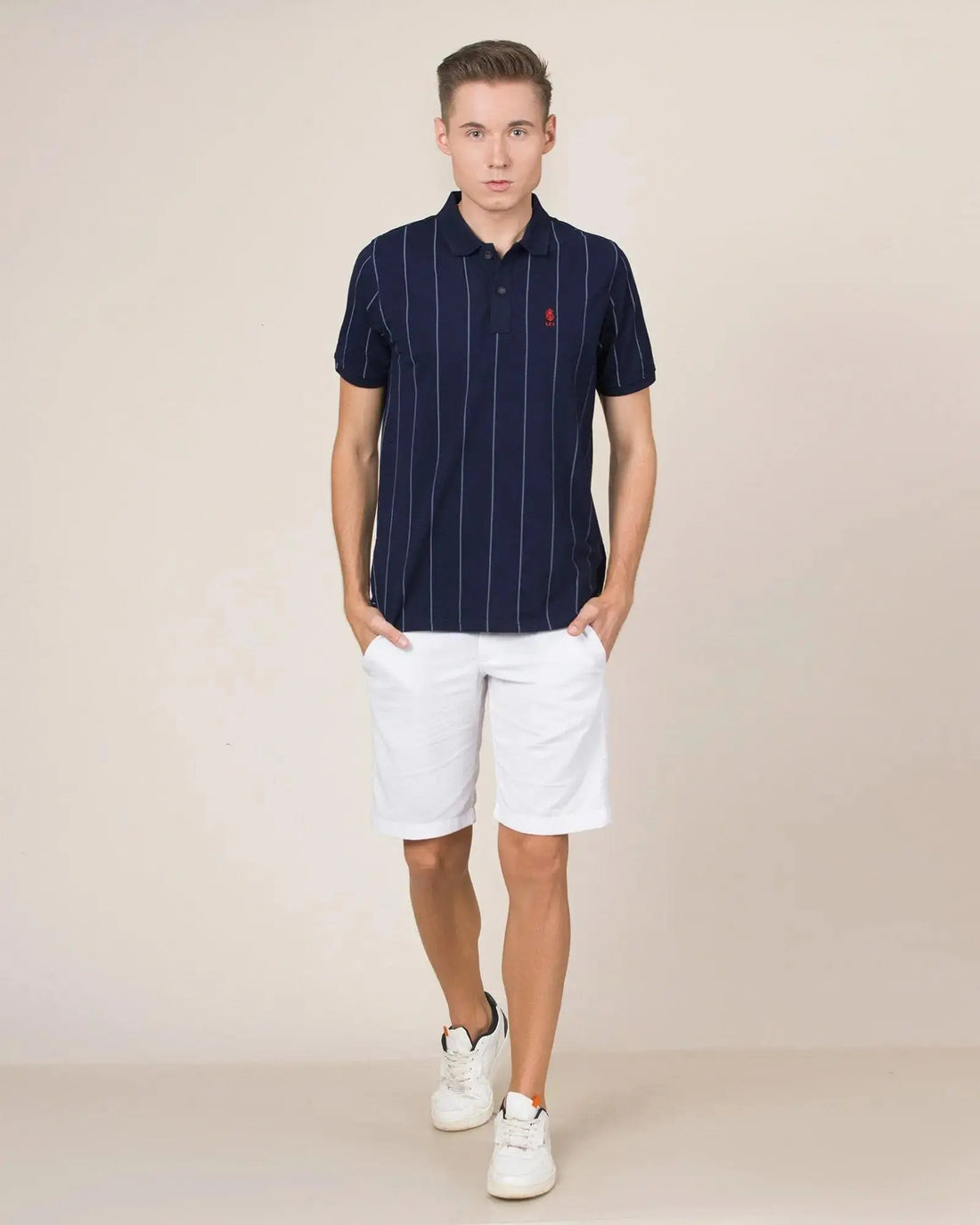 Legacy London | Line Classics - Vertical Striped Men's Sports Polo Shirt Legacy London